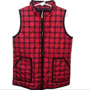 4/$25‎ - J. Khaki Red & Black Pattern Puffer Vest